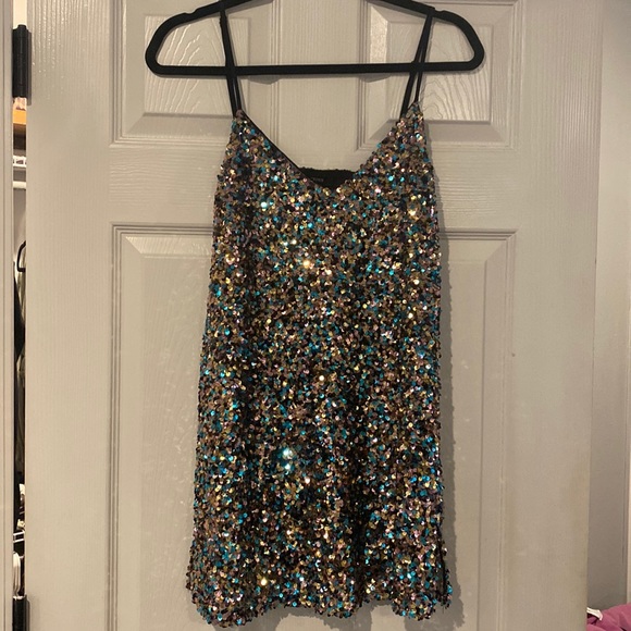 Olivaceous Dresses & Skirts - Sequin Dress